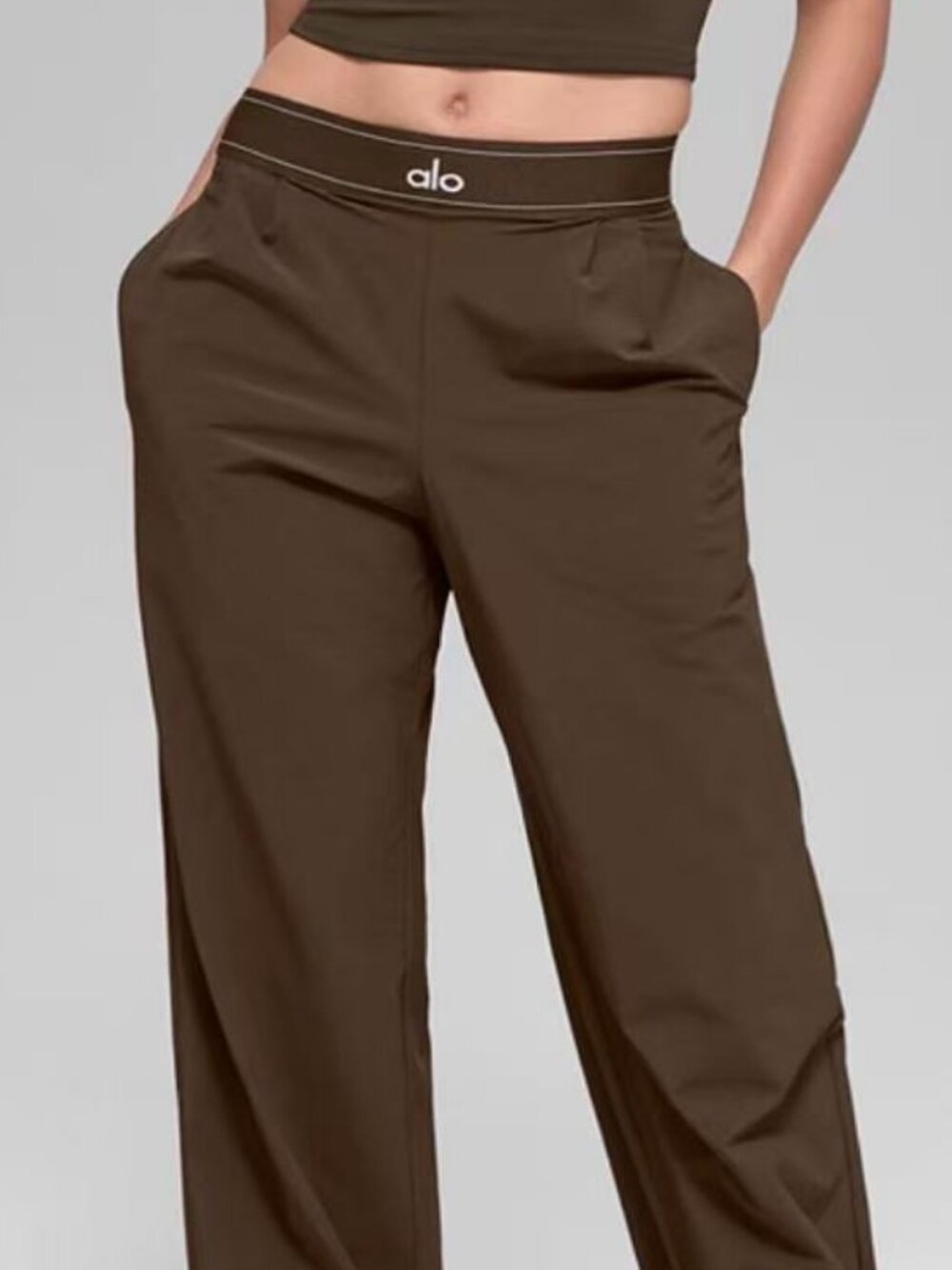 Brand New ALO Yoga Suit Up Trouser,Espresso💓 Office/Leisure | Regular